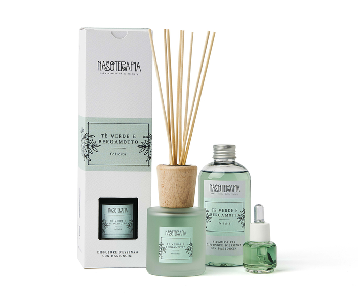 DIFFUSORE BASTONCINI TE' VERDE BERGAMOTTO 100 ML - Gruppofarmastore.it