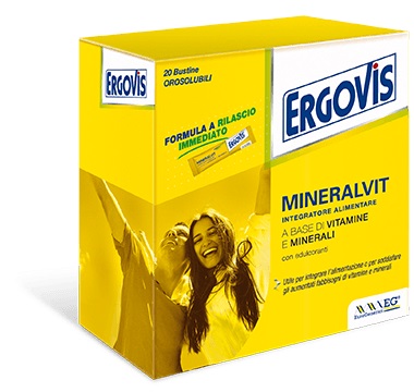 ERGOVIS MINERALVIT 20 BUSTE OROSOLUBILI 30 G - Gruppofarmastore.it