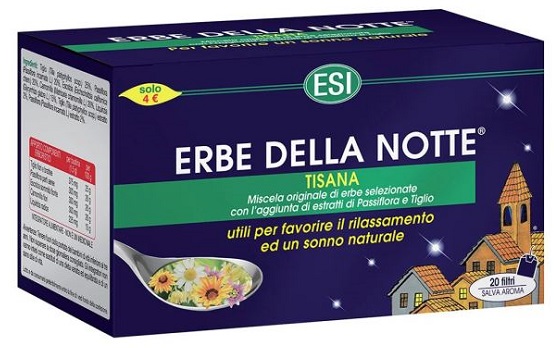 ESI ERBE DELLA NOTTE TISANA 20 FILTRI ASTUCCIO 40 G - Gruppofarmastore.it