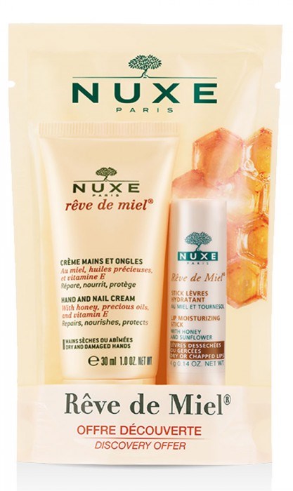 NUXE REVE DE MIEL DUO CREMA MANI E UNGHIE + STICK LABBRA - Gruppofarmastore.it