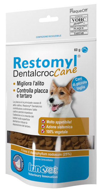 RESTOMYL DENTALCROC CANI PICCOLA TAGLIA BUSTA 60 G - Gruppofarmastore.it
