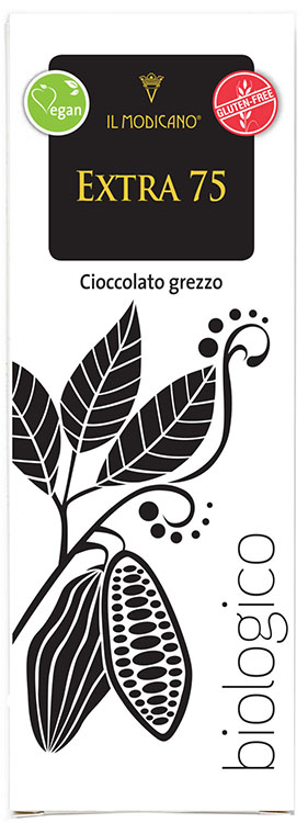 IL MODICANO CIOCCOLATO DI MODICA FONDENTE EXTRA 75% SENZA LATTE 60 G - Gruppofarmastore.it