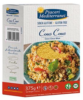 PIACERI MEDITERRANEI COUS COUS DI MAIS 375 G - Gruppofarmastore.it