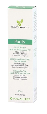 PURITY CREMA VISO SEBONORMALIZZANTE 50 ML - Gruppofarmastore.it