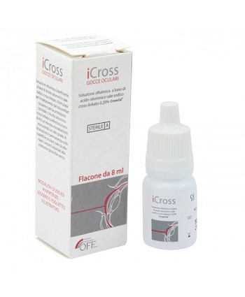 ICROSS GOCCE OCULARI SOLUZIONE OFTALMICA ACIDO IALURONICO CROSS-LINKATO 0,2% 8 ML - Gruppofarmastore.it