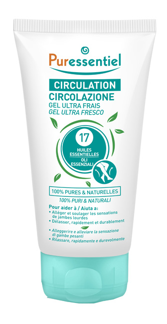 PURESSENTIEL GEL ULTRA FRESCO CIRCOLAZIONE 17 OLI ESSENZIALI 125 ML - Gruppofarmastore.it