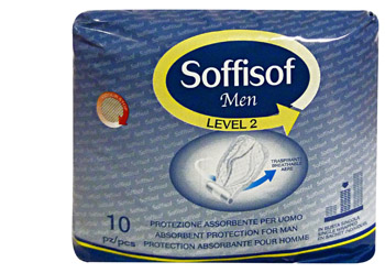 PANNOLONE PER INCONTINENZA SAGOMATO SOFFISOF MEN LEVEL 2 10 PEZZI - Gruppofarmastore.it