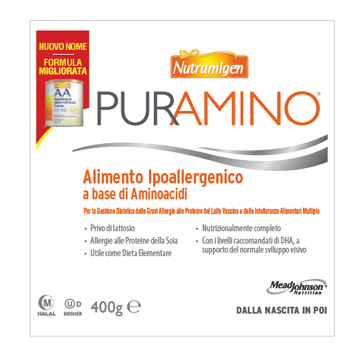 NUTRAMIGEN PURAMINO BARATTOLO 400 G - Gruppofarmastore.it