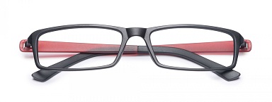OCCHIALE DA LETTURA PREMONTATO TWINS SILVER LIGHT NERO/ROSSO +2,00 - Gruppofarmastore.it