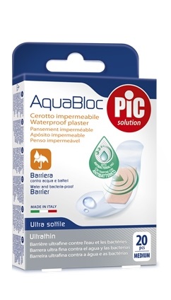 CEROTTO PIC AQUABLOC 19X72MM ANTIBATTERICO 20 PEZZI - Gruppofarmastore.it