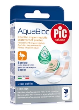 CEROTTO PIC AQUABLOC MIX ANTIBATTERICO 20 PEZZI - Gruppofarmastore.it