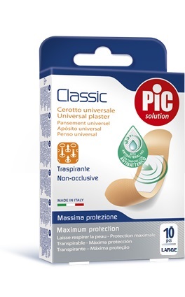 CEROTTO PIC CLASSIC 25X72 MM 10 ANTIBATTERICO 10 PEZZI - Gruppofarmastore.it