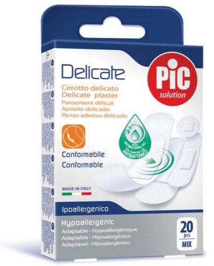 CEROTTO PIC DELICATE MIX 20 CEROTTI ANTIBATTERICO - Gruppofarmastore.it