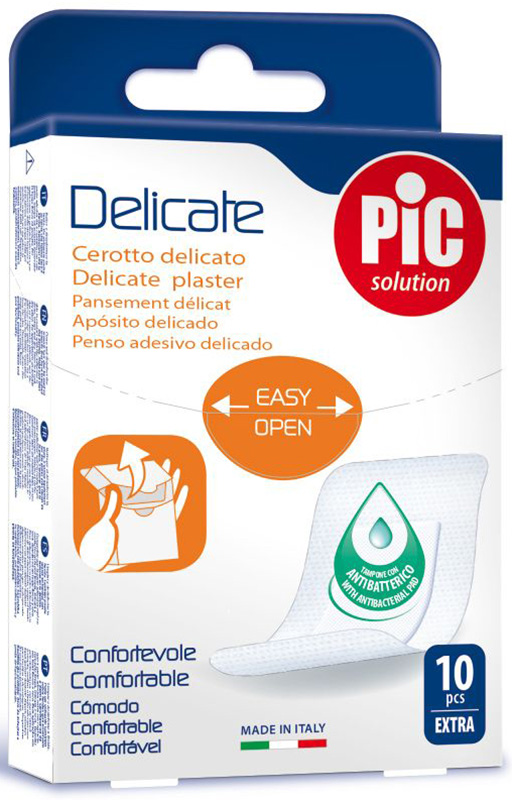 CEROTTO PIC DELICATE EXTRA ANTIBATTERICO 10 PEZZI - Gruppofarmastore.it