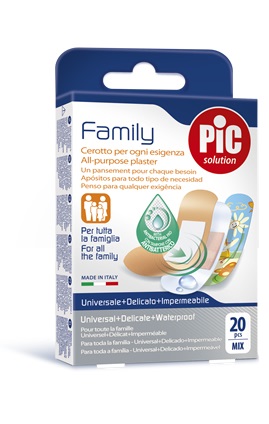 CEROTTO PIC STRIP FAMILY 20 PEZZI ANTIBATTERICO CON TAMPONE - Gruppofarmastore.it