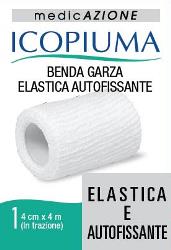 BENDA GARZA ELASTICA ICOPIUMA AUTOFISSANTE CM 4 X 4 MT - Gruppofarmastore.it