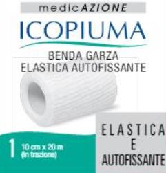 BENDA GARZA ELASTICA ICOPIUMA AUTOFISSANTE CM 10 X 20 MT - Gruppofarmastore.it