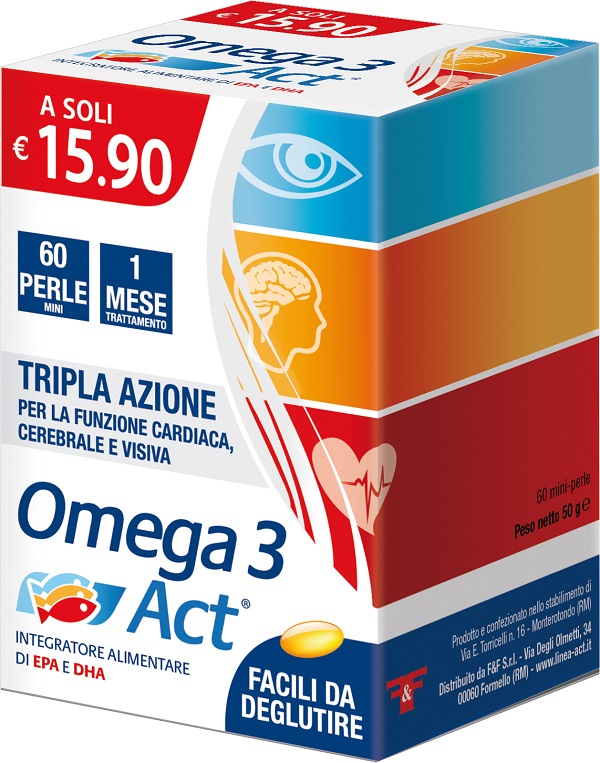 OMEGA 3 ACT 60 PERLE 540 MG - Gruppofarmastore.it