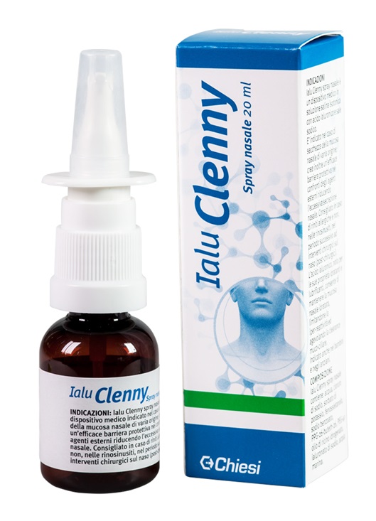 IALU CLENNY SPRAY NASALE SOLUZIONE SALINA ISOTONICA CON ACIDO IALURONICO E SALE SODICO 20 ML - Gruppofarmastore.it