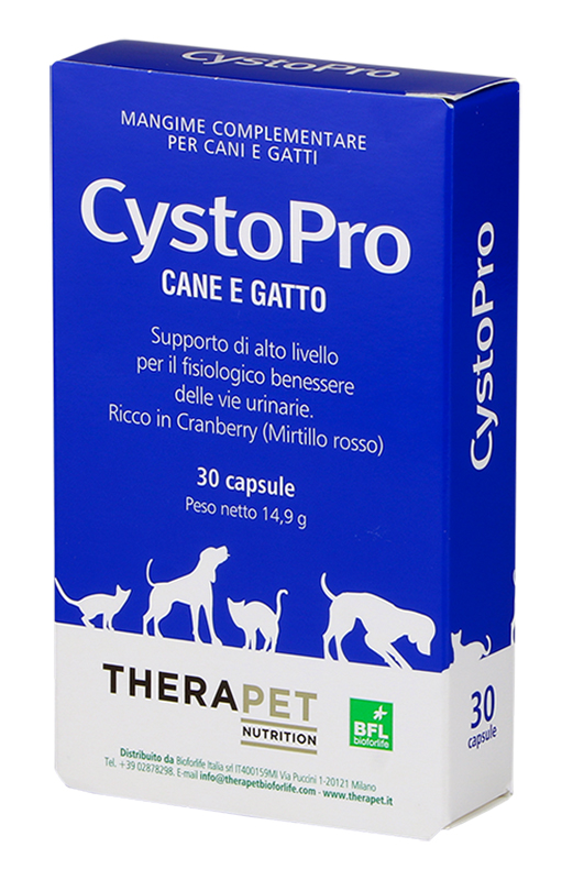 CYSTOPRO THERAPET 30 CAPSULE - Gruppofarmastore.it