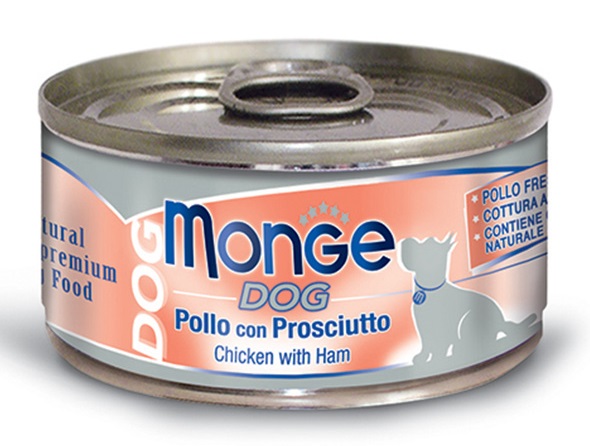 MONGE NATURAL QUALITY UMIDO CANE MONGE DOG POLLO CON PROSCIUTTO 95 G - Gruppofarmastore.it