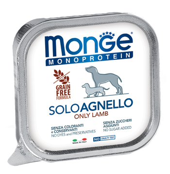 MONGE MONOPROTEICO 100% AGNELLO 150 G - Gruppofarmastore.it