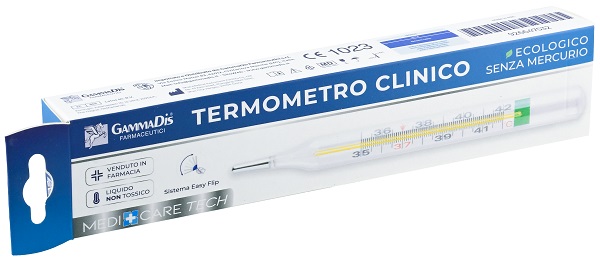 TERMOMETRO CLINICO ECOLOGICO SENZA MERCURIO 1 PEZZO - Gruppofarmastore.it