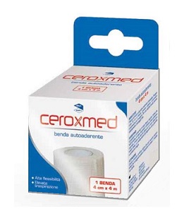 BENDA ELASTICA AUTOADERENTE CEROXMED 4 X 400 CM 1 PEZZO - Gruppofarmastore.it