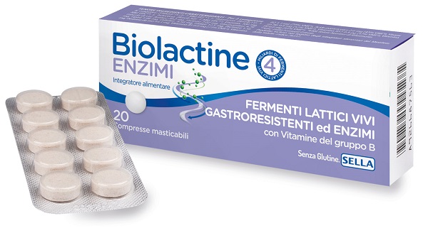 BIOLACTINE ENZIMI 20 COMPRESSE NUOVA FORMULA - Gruppofarmastore.it