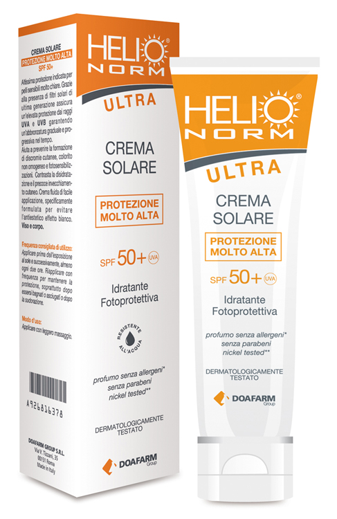 HELIO NORM ULTRA CREMA SOLARE SPF 50+ 100 ML - Gruppofarmastore.it
