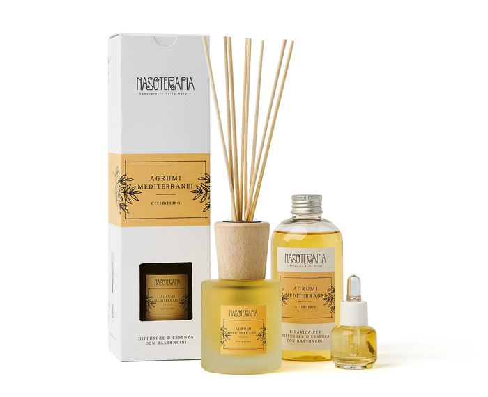 DIFFUSORE BASTONCINI AGRUMI MEDITERRANEI 100 ML - Gruppofarmastore.it