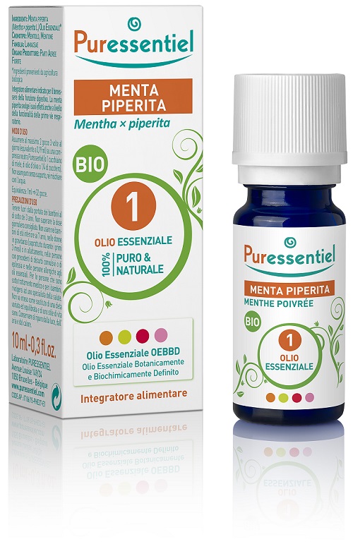 PURESSENTIEL MENTA PIPERITA OLIO ESSENZIALE BIO 10 ML - Gruppofarmastore.it