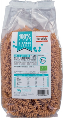 FUSILLI DI CECI BIANCHI BIO 250 G - Gruppofarmastore.it