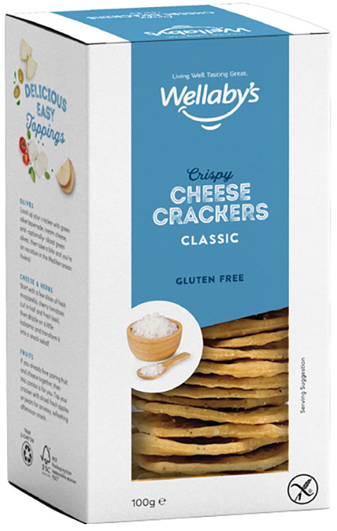 WELLABY'S CRACKERS CLASSIC CHEESE 100 G - Gruppofarmastore.it
