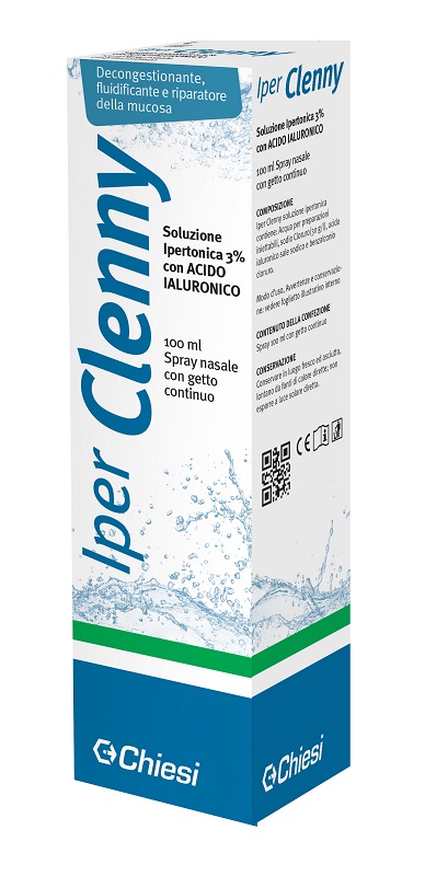IPER CLENNY SPRAY NASALE EROGAZIONE CONTINUA SOLUZIONE IPERTONICA CON ACIDO IALURONICO 100 ML - Gruppofarmastore.it