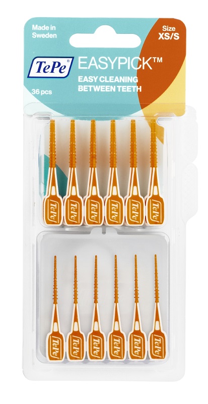 TEPE SCOVOLINI EASYPICK EXTRASMALL/SMALL ARANCIONE 36 PEZZI - Gruppofarmastore.it