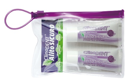 CLINODENT GEL DENTIFRICIO ALITO SICURO 2 TUBETTI DA 20 ML - Gruppofarmastore.it