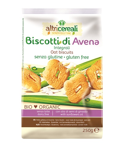 ALTRICEREALI BISCOTTI ALL'AVENA INTEGRALI 250 G - Gruppofarmastore.it