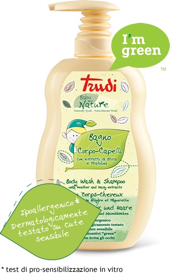 TRUDI BABY NATURE BAGNO CORPO CAPELLI 400 ML - Gruppofarmastore.it