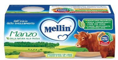 MELLIN OMOGENEIZZATO MANZO 2X120 G - Gruppofarmastore.it