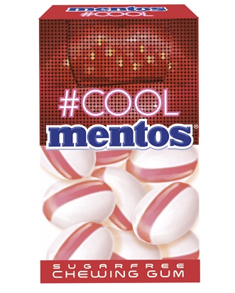 MENTOS COOL STRAWBERRY 22 G CHEWING GUM SENZA ZUCCHERO - Gruppofarmastore.it