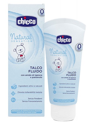 CHICCO TALCO FLUIDO NATURAL SENSATION 100 ML - Gruppofarmastore.it