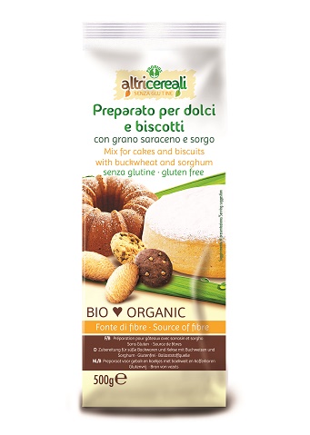 ALTRICEREALI PREPARATO PER DOLCI CON GRANO SARACENO E SORGO 500 G SENZA UOVA - Gruppofarmastore.it