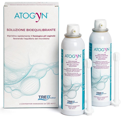 ATOGYN DISPOSITIVO IGIENE VAGINALE E RIPRISTINO PH FISIOLOGICO BAG ON VALVE 2 PEZZI DA 125ML - Gruppofarmastore.it