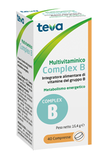 MULTIVITAMINICO COMPLEX B TEVA 40 COMPRESSE 16,4 G - Gruppofarmastore.it