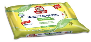 SANO E BELLO SALVIETTE DETERGENTI CITRONELLA 50 PEZZI - Gruppofarmastore.it