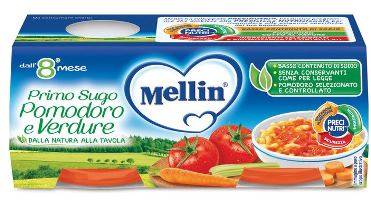 MELLIN PRIMO SUGO POMODORO E VERDURE 2 VASETTI DA 80 G - Gruppofarmastore.it