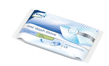 TENA WET WASH GLOVE GUANTO DETERGENTE UMIDIFICATO 8 PEZZI - Gruppofarmastore.it