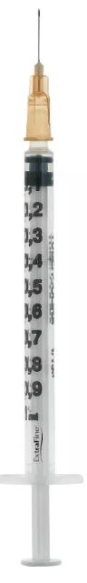 SIRINGA PER INSULINA EXTRAFINE TUB 1ML 100 UI AGO REMOVIBILE 26 GAUGE 0,45X12 MM 1 PEZZO - Gruppofarmastore.it