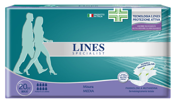 LINES SPECIALIS PANNOLONE A MUTANDINA MAXI MEDIA FARMA 20 PEZZI - Gruppofarmastore.it